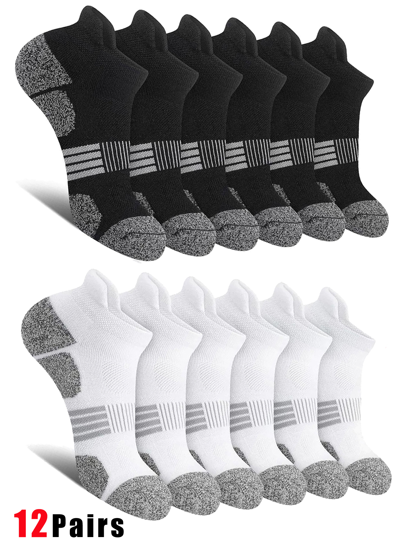 Ankle Sock Low Cut - 6/12 Pairs Large Size Mens Low