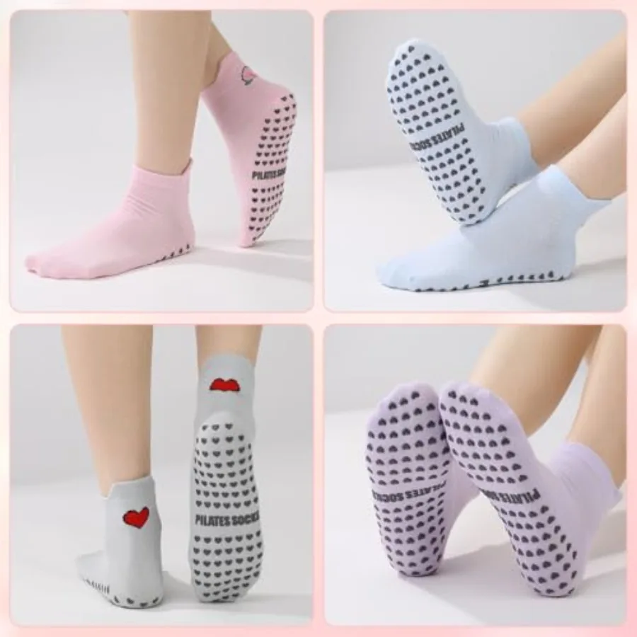 6 Pairs Pilates Socks with Gri - огляд і ціна Grip Sock Yoga
