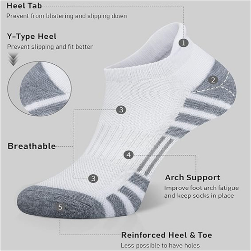 6/12Pairs Low Cut Ankle Athlet - огляд і ціна Athletic Sock Cushion