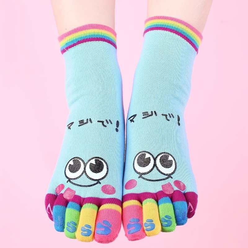 3pairs//Cartoon printed toe so - огляд і ціна Toe Sock Split