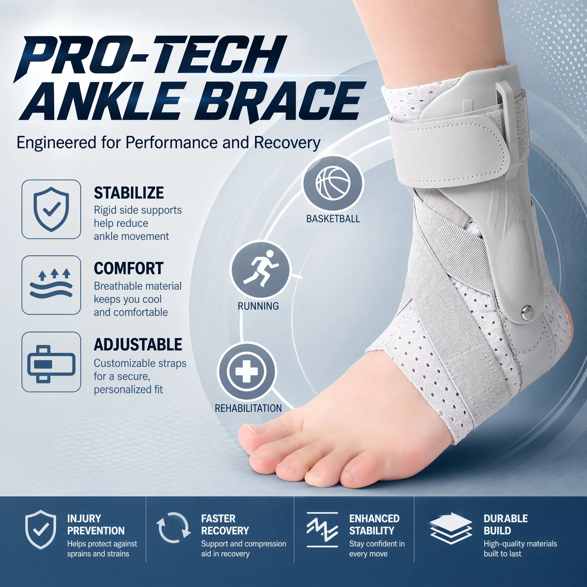 Ankle Brace with Side Stabiliz - огляд і ціна Ankle Brace Sock