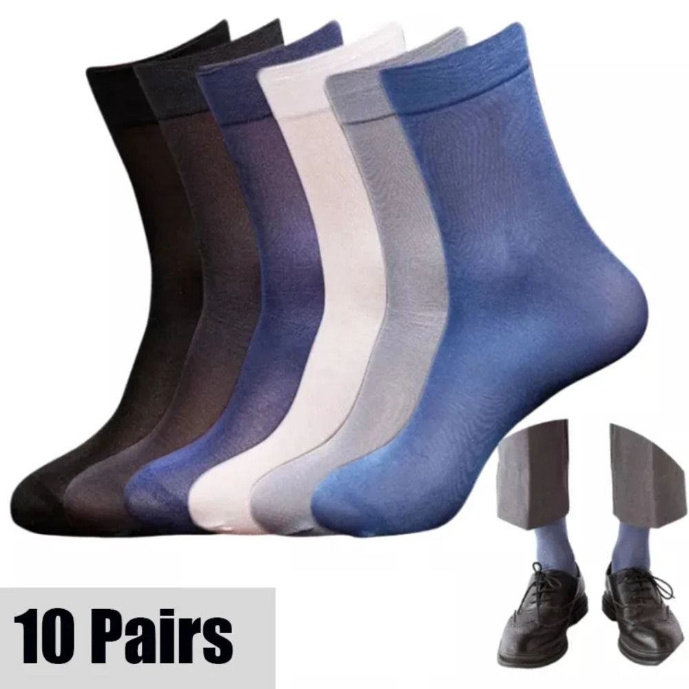 10pairs Men Ice Silk Socks Sum - огляд і ціна Silk Sock Bamboo