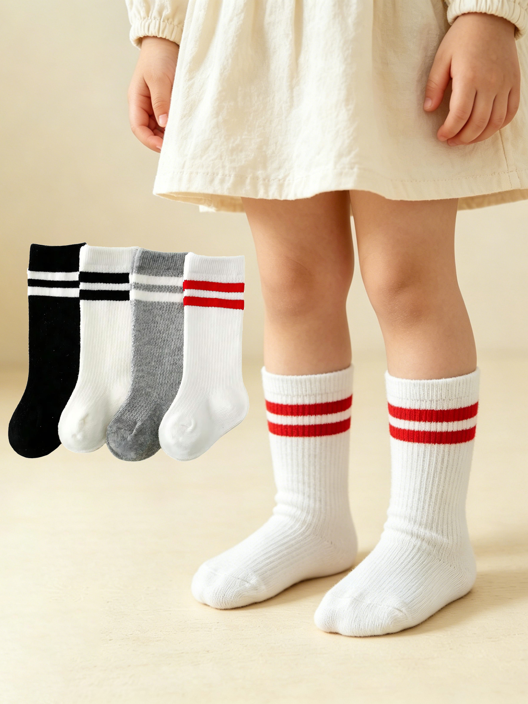 4-Pack Baby Toddler Striped Cr - огляд і ціна Cotton Crew Sock Pack