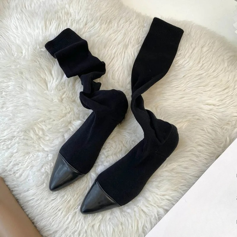 High Knee Sock Shoes 2025 New  - огляд і ціна Knee High Sock Women