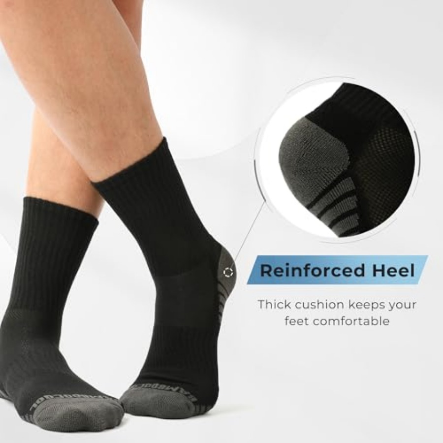 BAMBOO COOL Men's Crew Socks A - огляд і ціна Cotton Crew Sock Pack