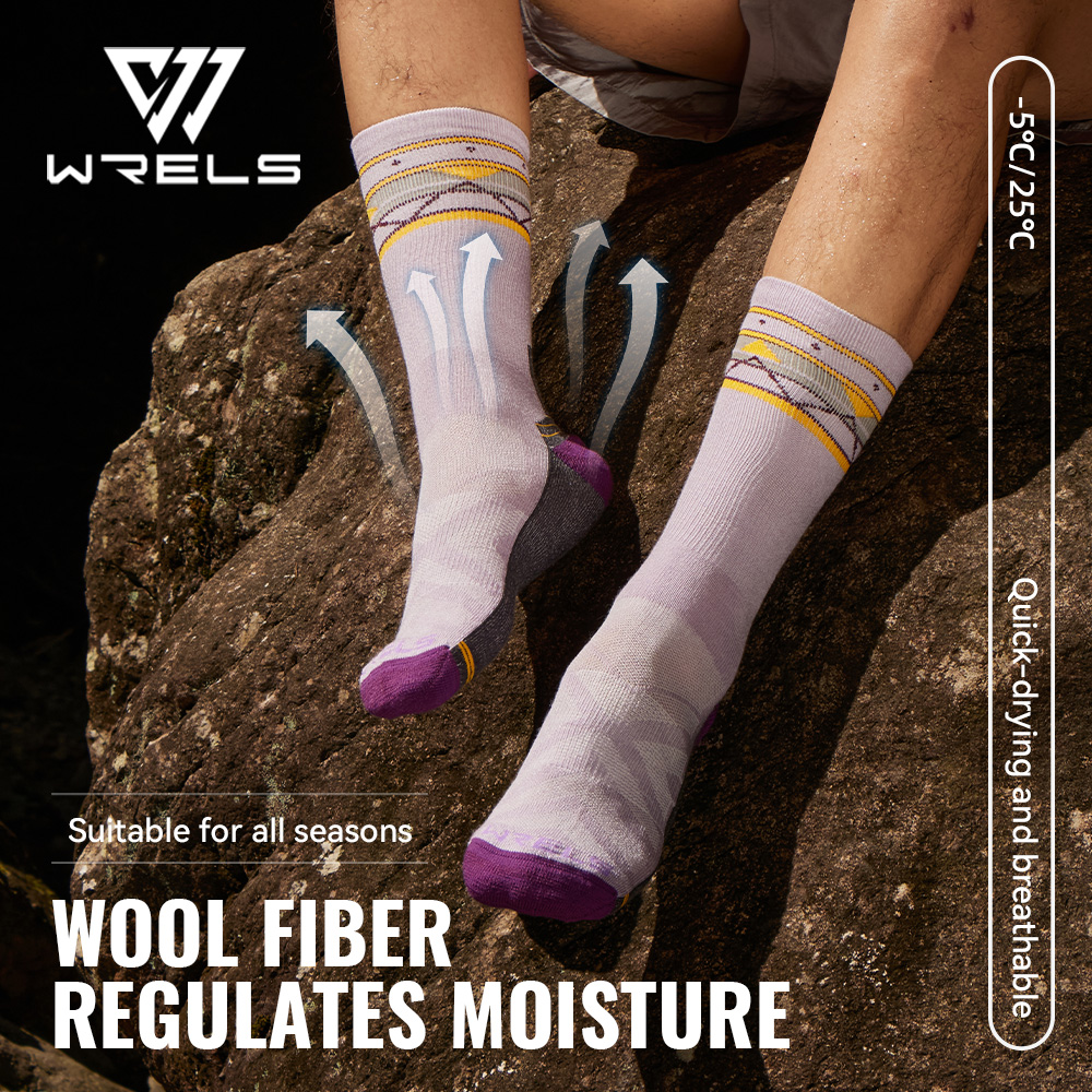 WRELS 1/2/3 Pairs Merino Wool  - огляд і ціна Wool Hiking Sock